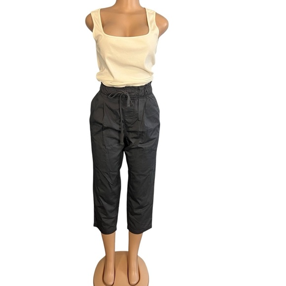3/$30 🍂 Loft Dark Grey Cropped Elastic Waist Pants - Picture 1 of 9
